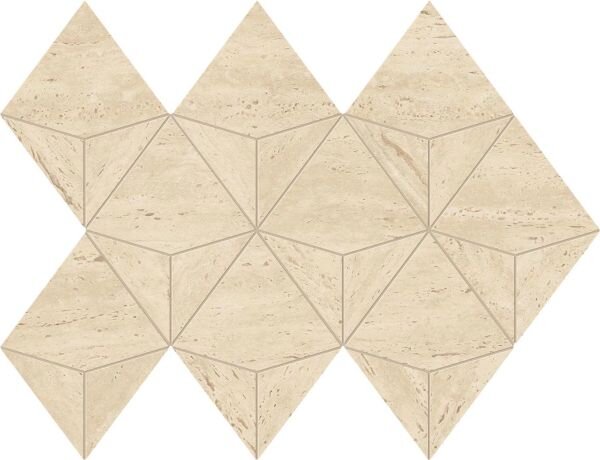 AF9K MARVEL TRAVERTINE Marvel Sand Mosaico Origami